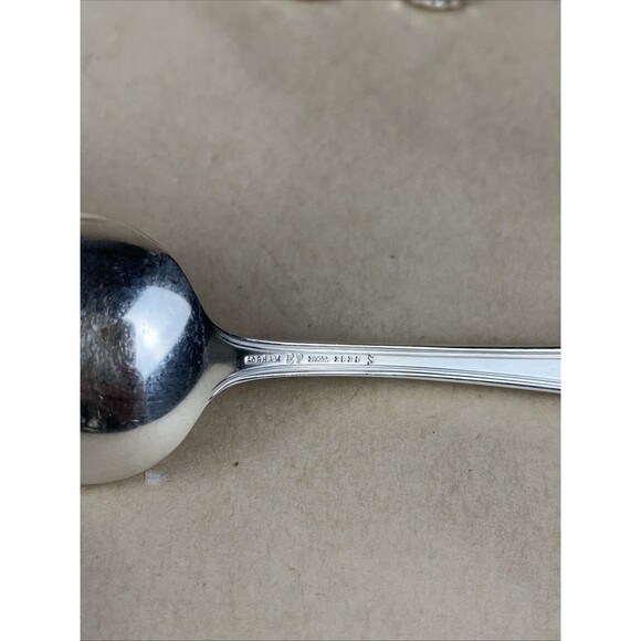 5 Gorham Vanity Fair EP Pat 1923 S Oval Spoon Silver Plate Flatware 7 1/8” EUC - Picture 4 of 4